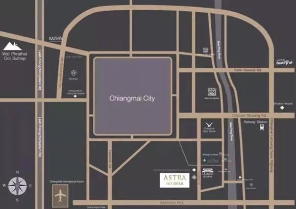 Astra Sky River Condo Chiang Mai Zewnętrze zdjęcie